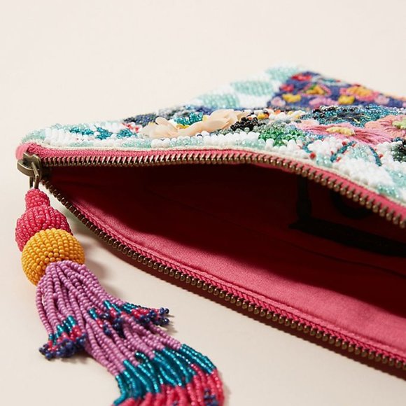 ELEPHANT EMBELLISHED / Beaded Pouch - Picture 5 of 5